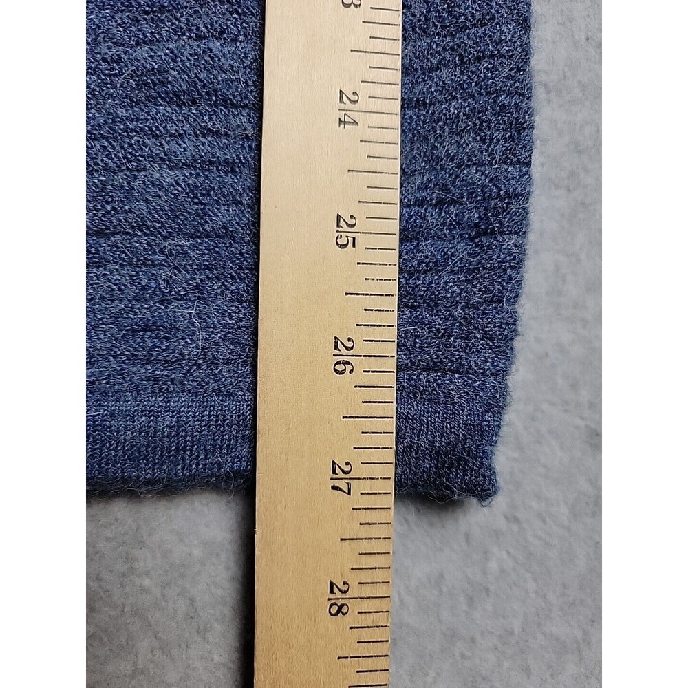 Carnoustie Sweater 1/4 Zip Pullover Mens M Blue Baby Alpaca Golf Preppy Soft Dad - Picture 11 of 12